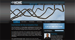 Desktop Screenshot of acmetubebending.com